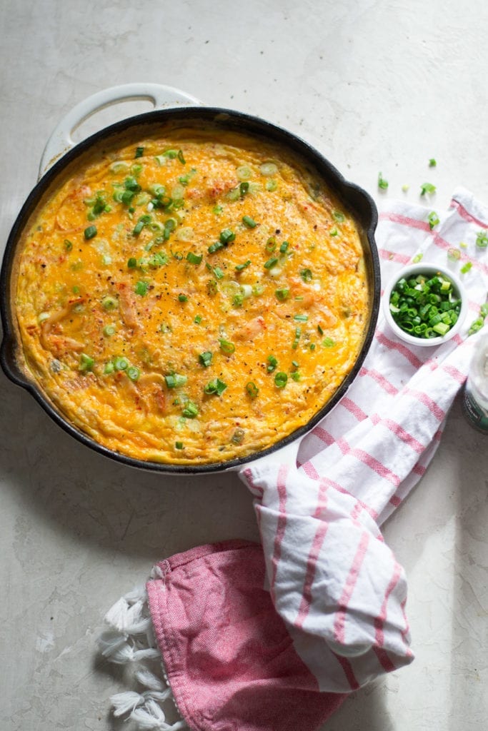 Kimchi and Cheddar Frittata | sarcastic Cooking