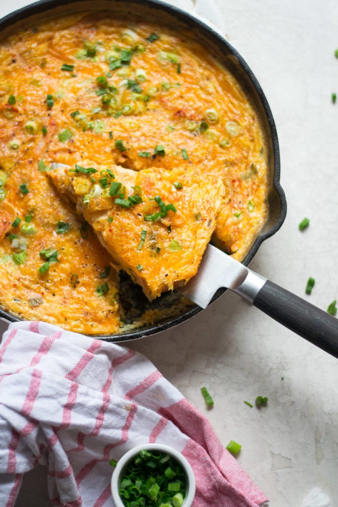 Kimchi and Cheddar Frittata | Sarcastic Cooking