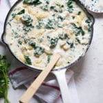 One Pot Creamy Chicken and Gnocchi with Kale