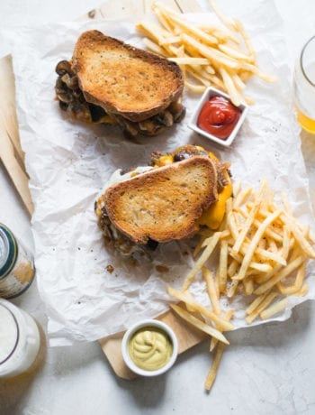 Patty Melt with Pilsner Caramelized Onions and Mushrooms | Sarcastic Cooking