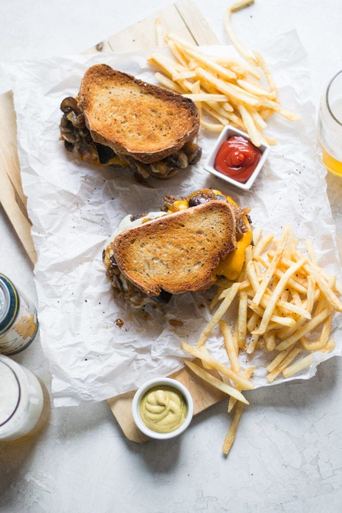 Patty Melt with Pilsner Caramelized Onions and Mushrooms | Sarcastic Cooking