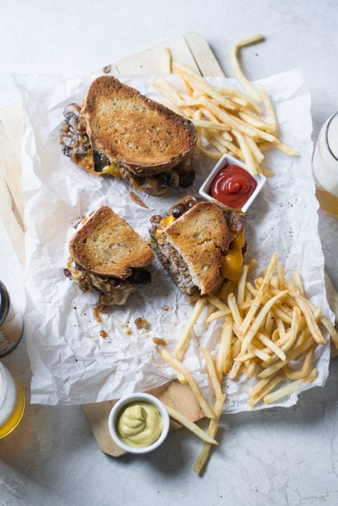 Homemade Patty Melt with Caramelized Onions | Sarcastic Cooking