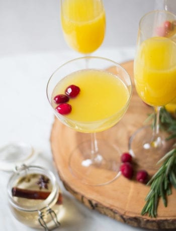 Spiced Cinnamon orange Mimosas | sarcastic Cooking