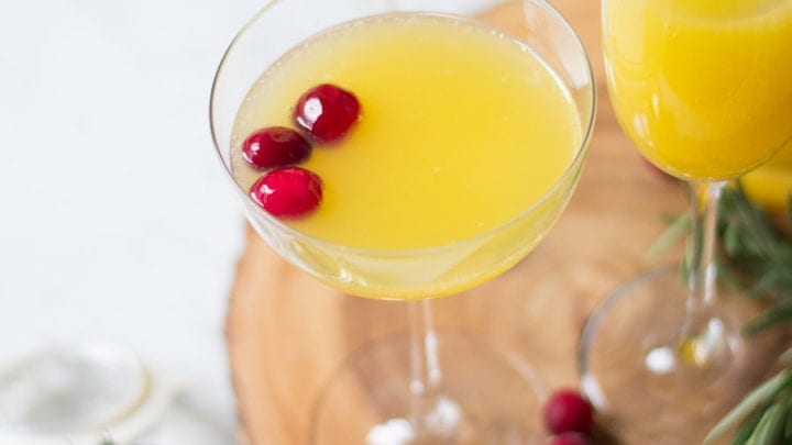 Spiced Cinnamon Orange Mimosas