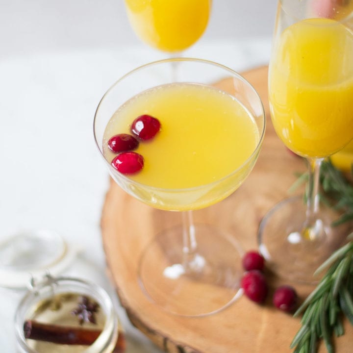 Spiced Cinnamon orange Mimosas | sarcastic Cooking