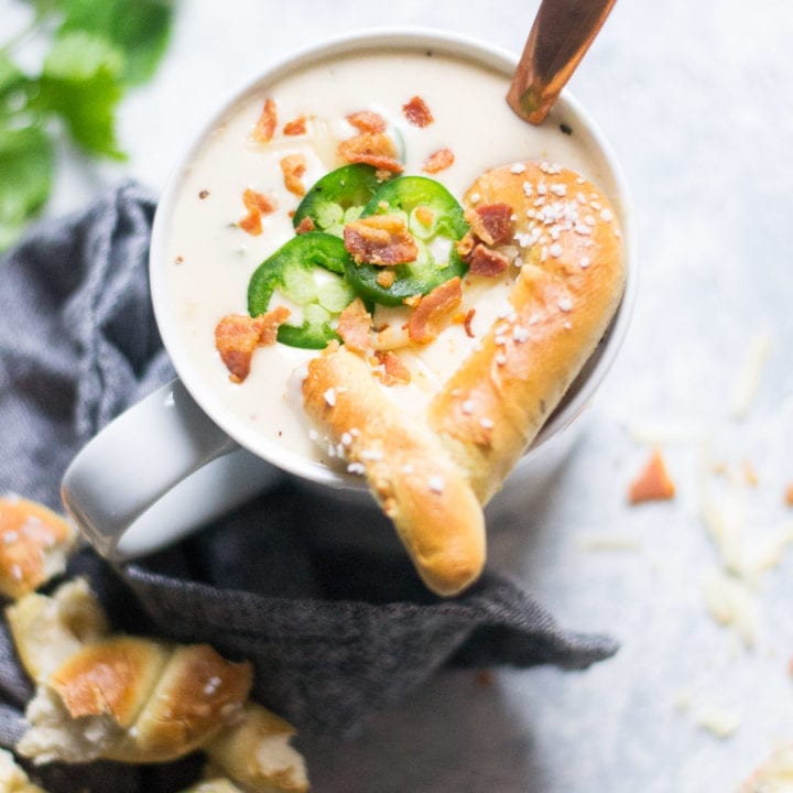 Jalapeño Beer Cheese Soup with Bacon | Sarcastic Cooking