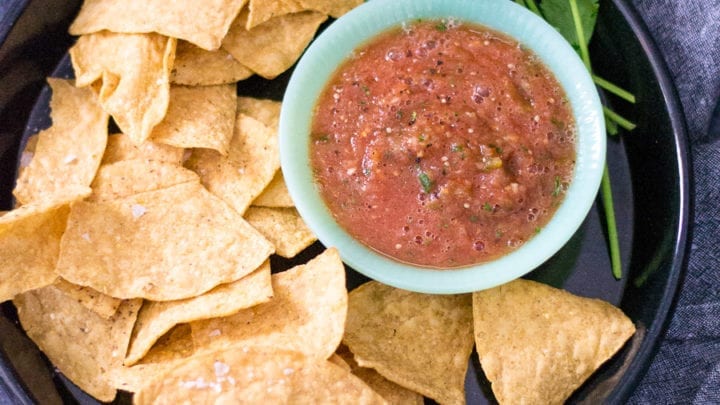Roasted Tomato and Tomatillo Salsa