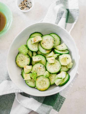 Asian Avocado and Cucumber Salad | Sarcastic Cooking