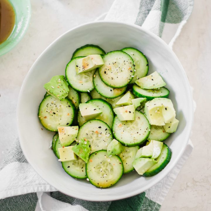 Asian Avocado and Cucumber Salad | Sarcastic Cooking