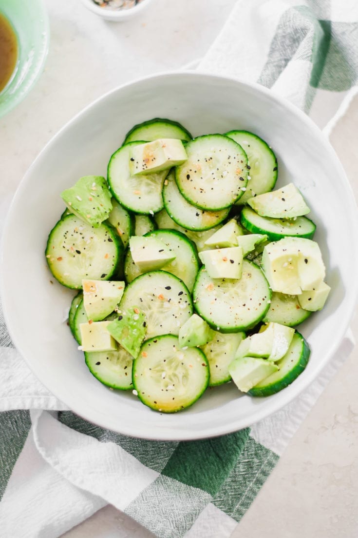 Asian Avocado and Cucumber Salad Sarcastic Cooking