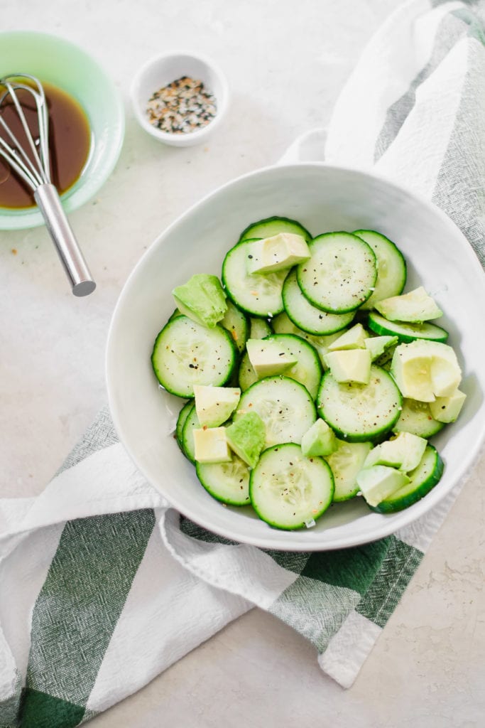 Asian Avocado and Cucumber Salad Sarcastic Cooking