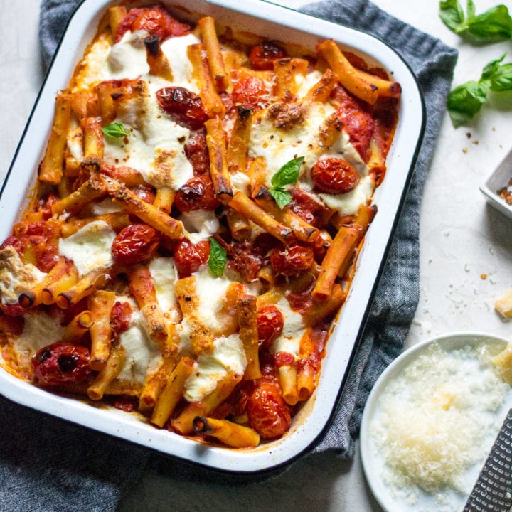 Burst Tomato Baked Ziti | Sarcastic Cooking