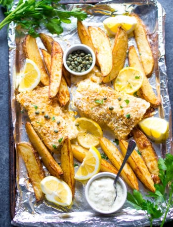 Tray baked fish and chips | Sarcastic Cooking