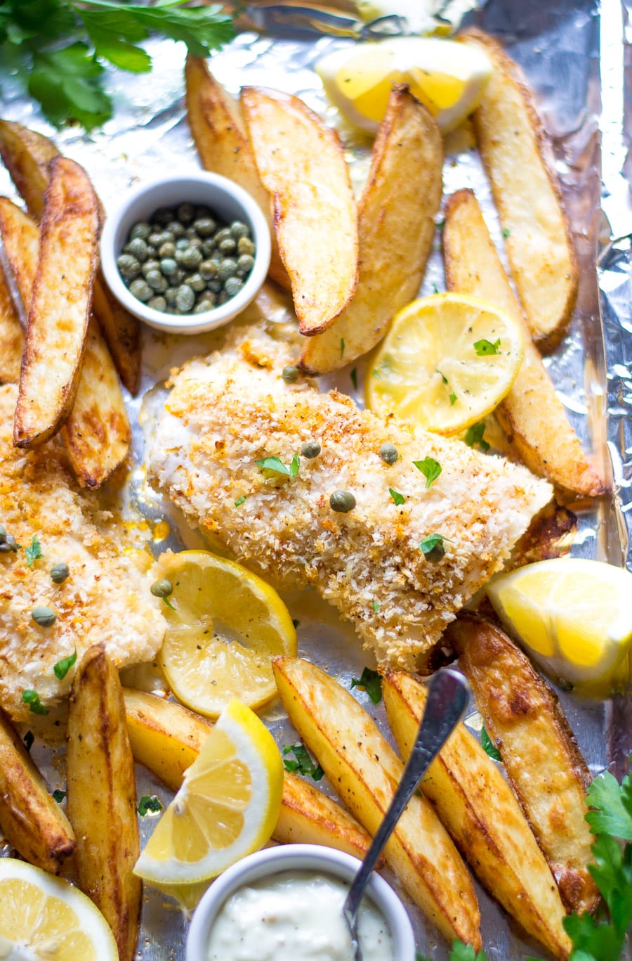 Oven Baked Fish and Chips - Sarcastic Cooking