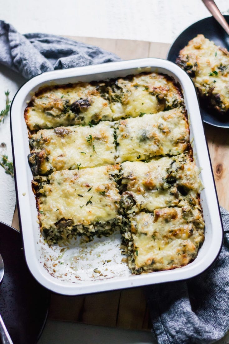 Mushroom, Spinach, and Rice Casserole Sarcastic Cooking