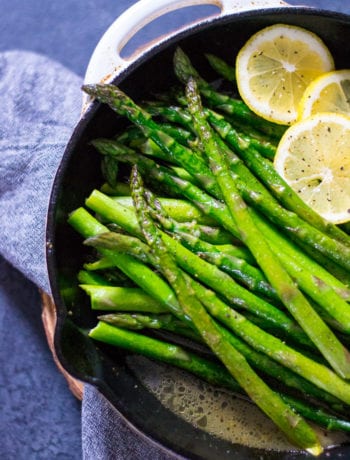 Easy Skillet Brown Butter Lemon Asparagus