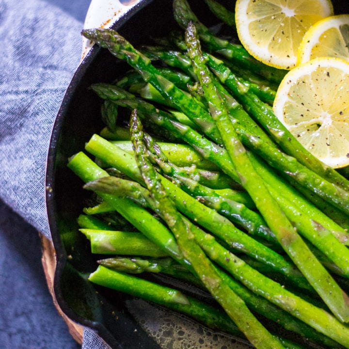 Easy Skillet Brown Butter Lemon Asparagus