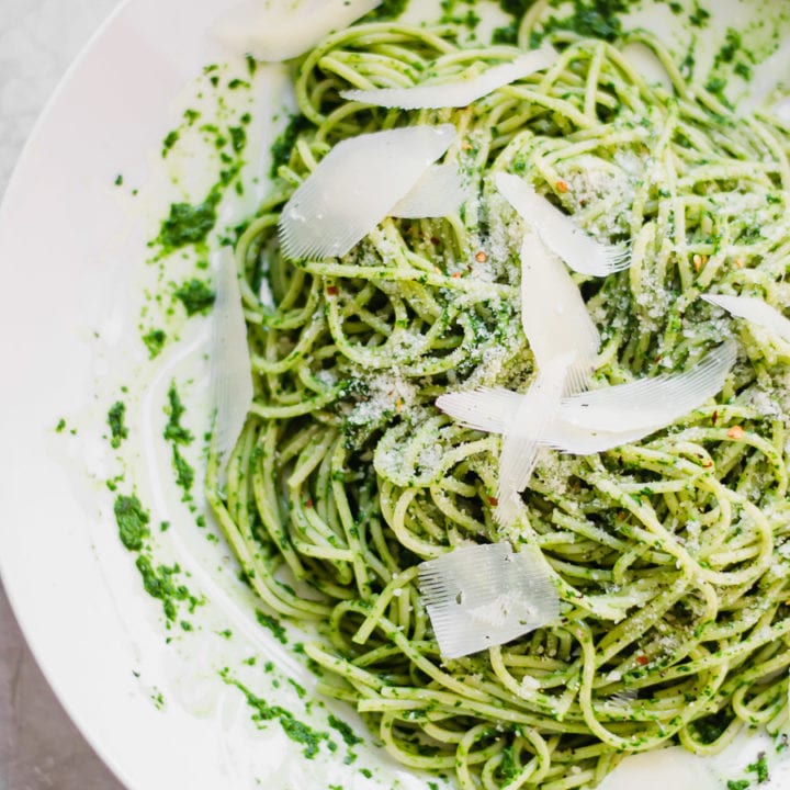 One Pot Green Kale Pasta | Sarcastic Cooking