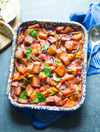 Slow Cooked Vegetable Stew - Sarcastic Cooking