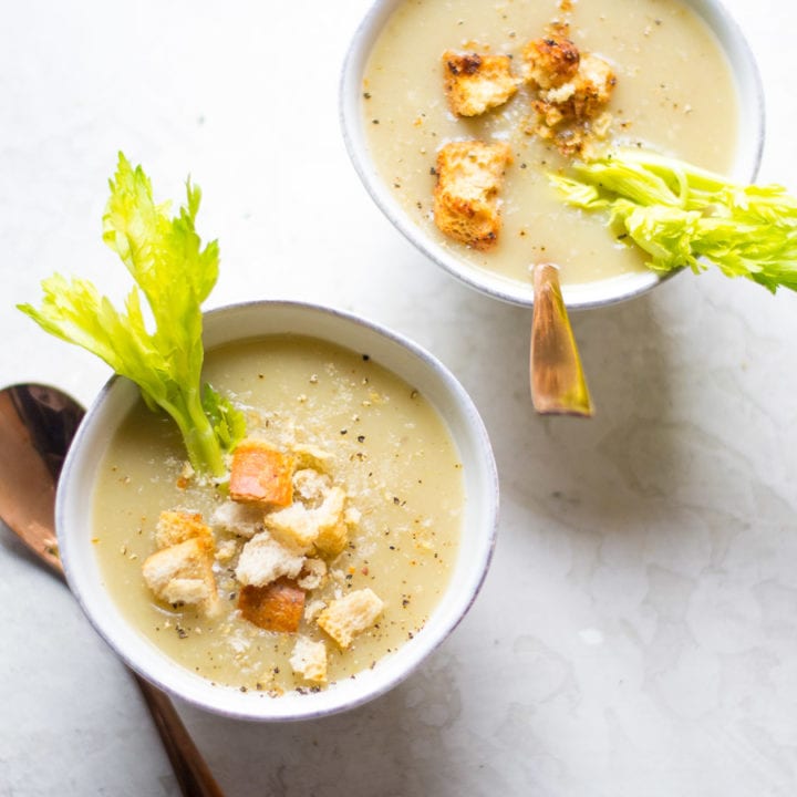 Slow Cooker Celery Soup - Sarcastic Cooking