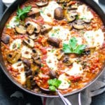 One Pot Mushroom Pizza Orzo