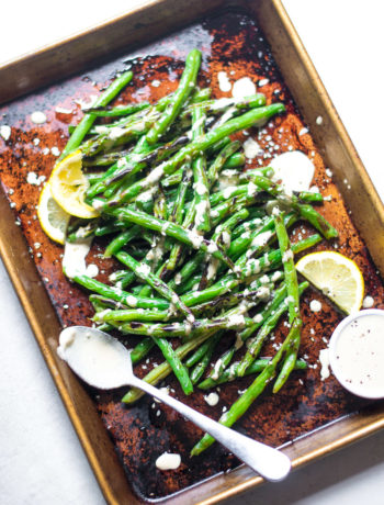 Blistered Green Beans with Tahini Sauce | Sarcastic Cooking