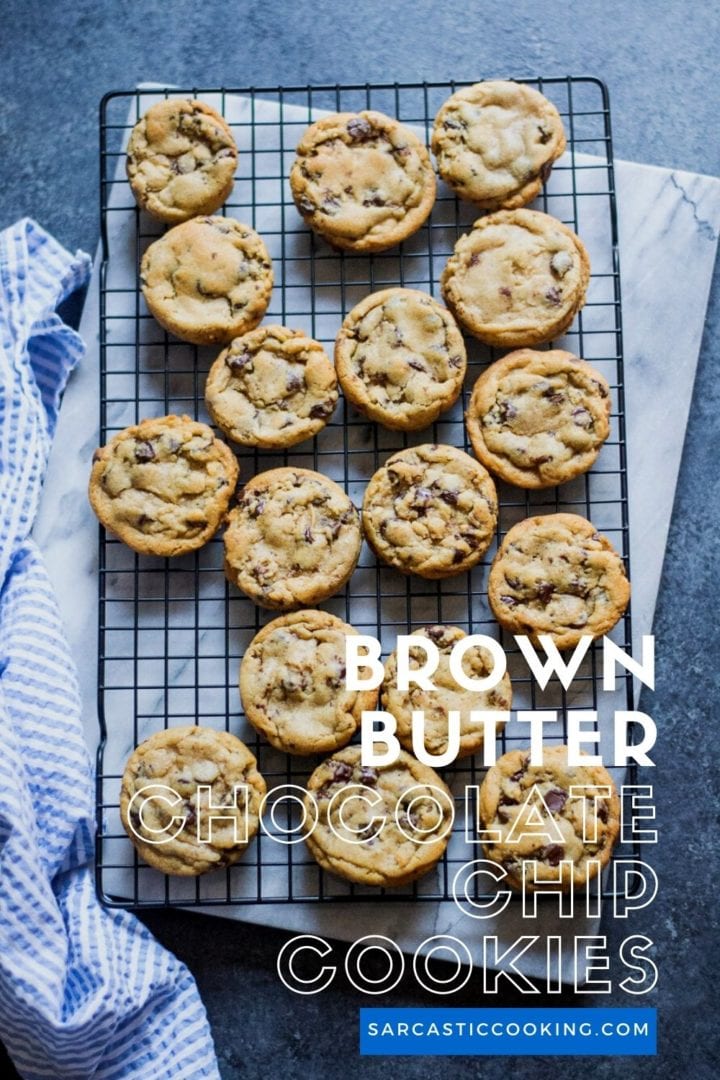 Brown Butter Chocolate Chip M&M Cookies - Sarcastic Cooking