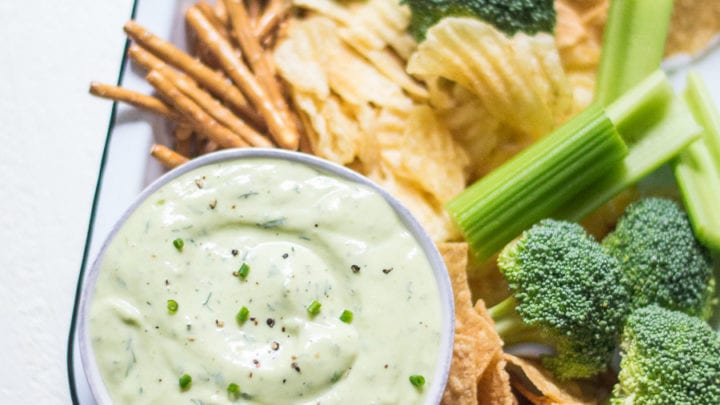 Easy Avocado Ranch Dip