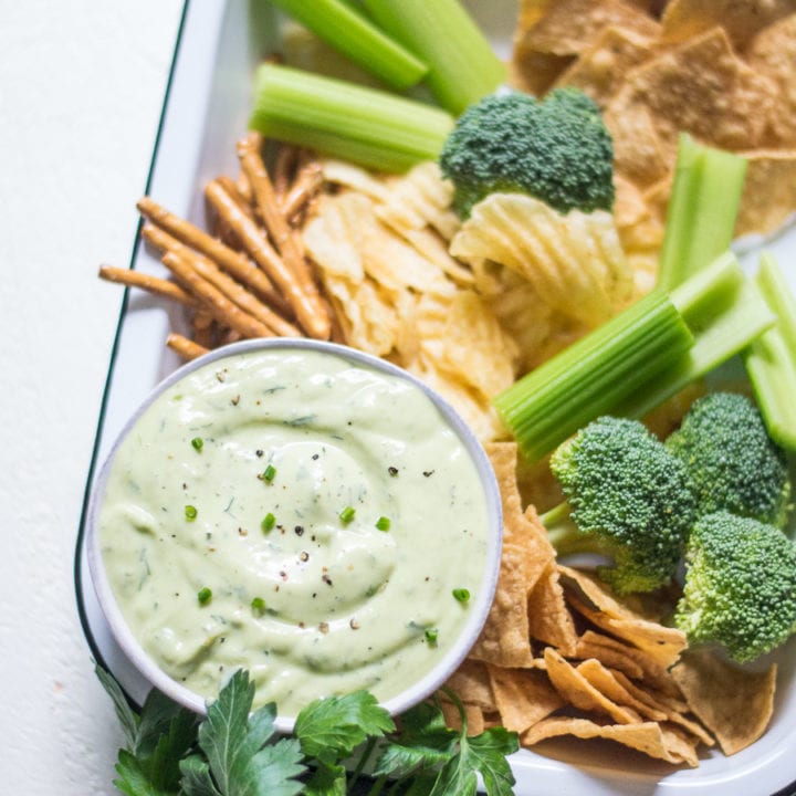 Fresh & Easy Avocado Ranch Dip | Sarcastic Cooking