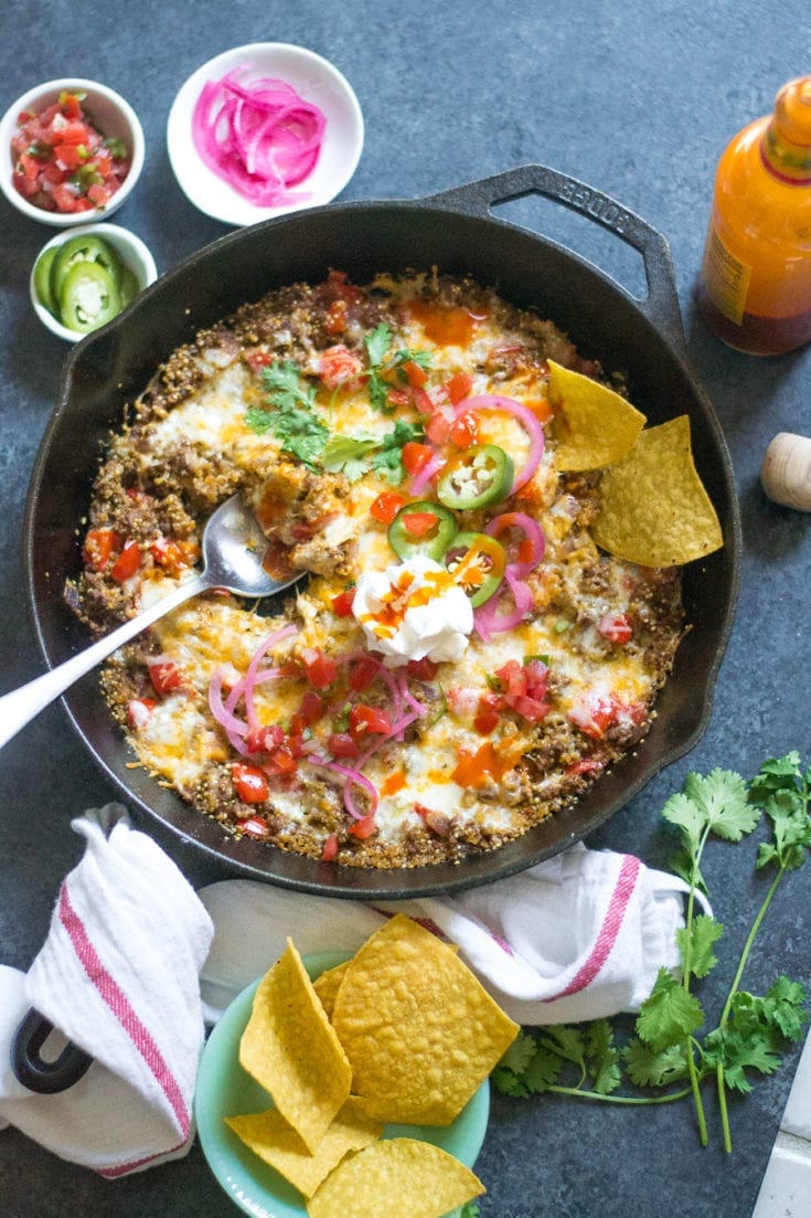 Cheesy Beef and Quinoa Taco Bake Sarcastic Cooking