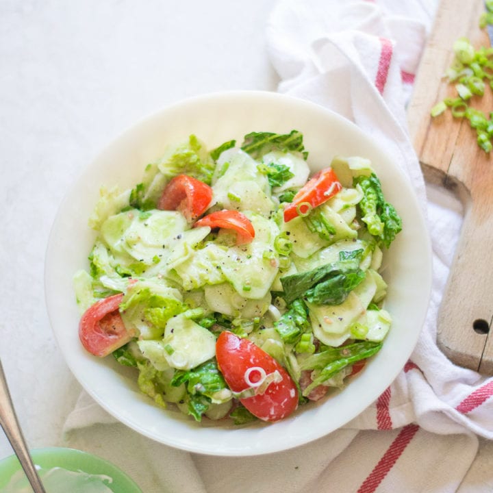 cucumber & sour cream salad | sarcastic cooking