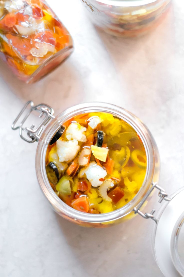 Homemade Spicy Giardiniera - Sarcastic Cooking