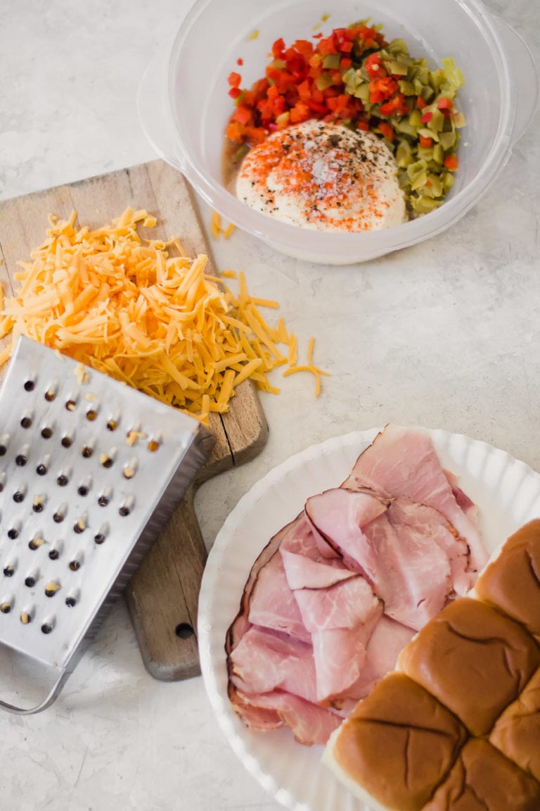 Ham and Green Chili Pimento Cheese Sliders Sarcastic Cooking