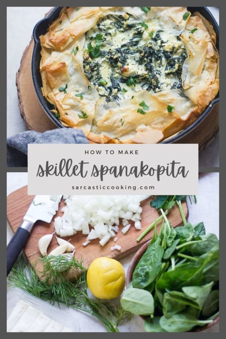 How to Make Skillet Spanakopita | Sarcastic Cooking