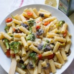 Broccoli, Mushroom, and Tomato Pasta