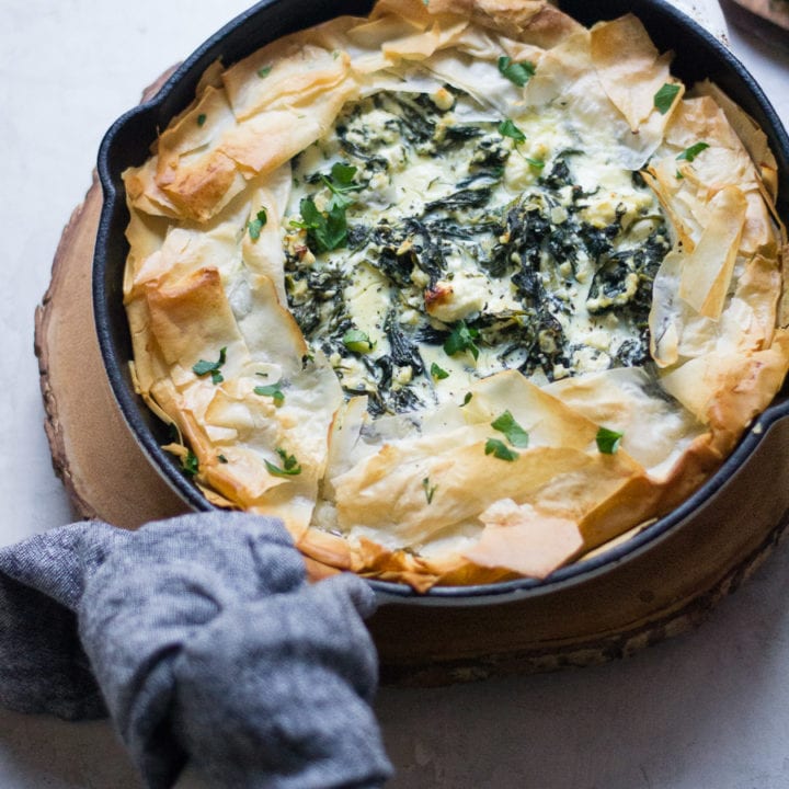 Skillet Spanakopita Crostata | Sarcastic Cooking