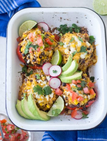 Black bean and quinoa stuffed peppers Mexican-style | Sarcastic Cooking