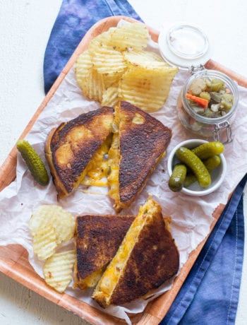 Hot Giardiniera Grilled Cheese | Sarcastic Cooking