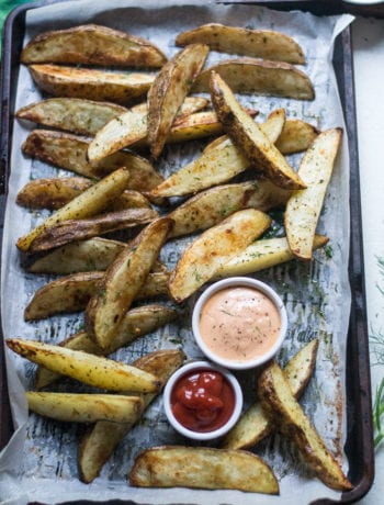 Baked Dill Ranch Potato Wedges - Sarcastic Cooking