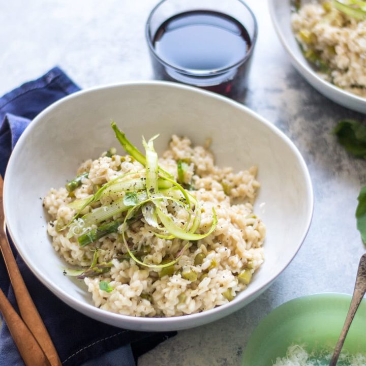 Creamy Asparagus Lemon Risotto (Instant Pot Recipe) - Sarcastic Cooking