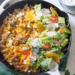 Skillet Walking Taco Bake