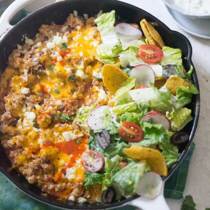 Turkey Walking Taco Skillet Bake | Sarcastic Cooking