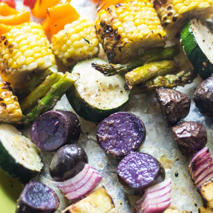 Grilled Rainbow Veggie Skewers | Sarcastic Cooking