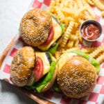 Grilled Cast Iron Smash Burgers