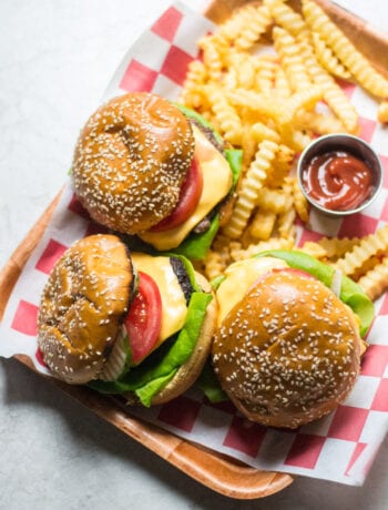 Grilled Cast Iron Skillet Smash Burgers - sarcastic cooking