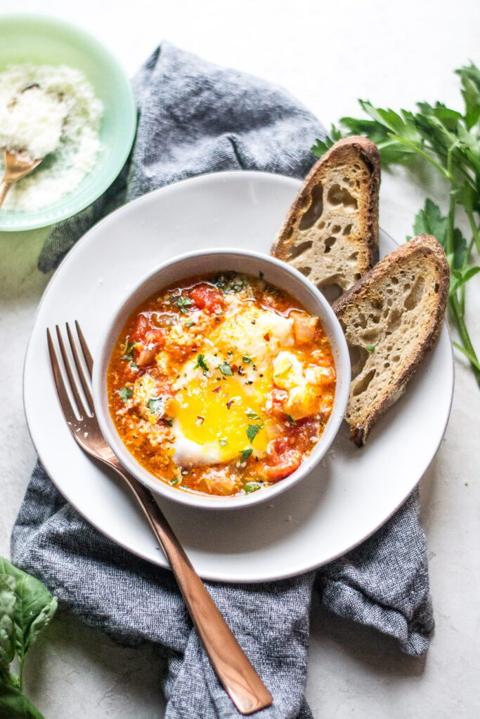 Fresh Tomato Eggs in Purgatory Sarcastic Cooking