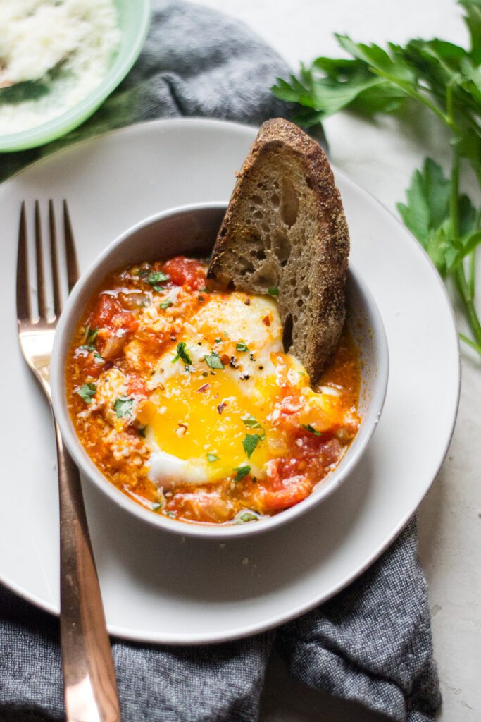 Fresh Tomato Eggs in Purgatory Sarcastic Cooking
