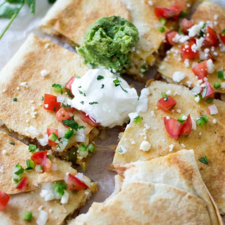 Chicken and Bean Sheet Pan Quesadillas | Sarcastic Cooking