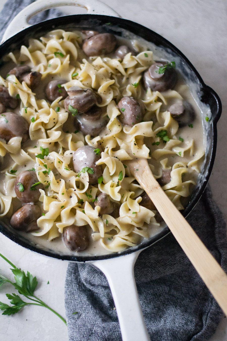 Swedish Meatball Style Mushrooms - Sarcastic Cooking