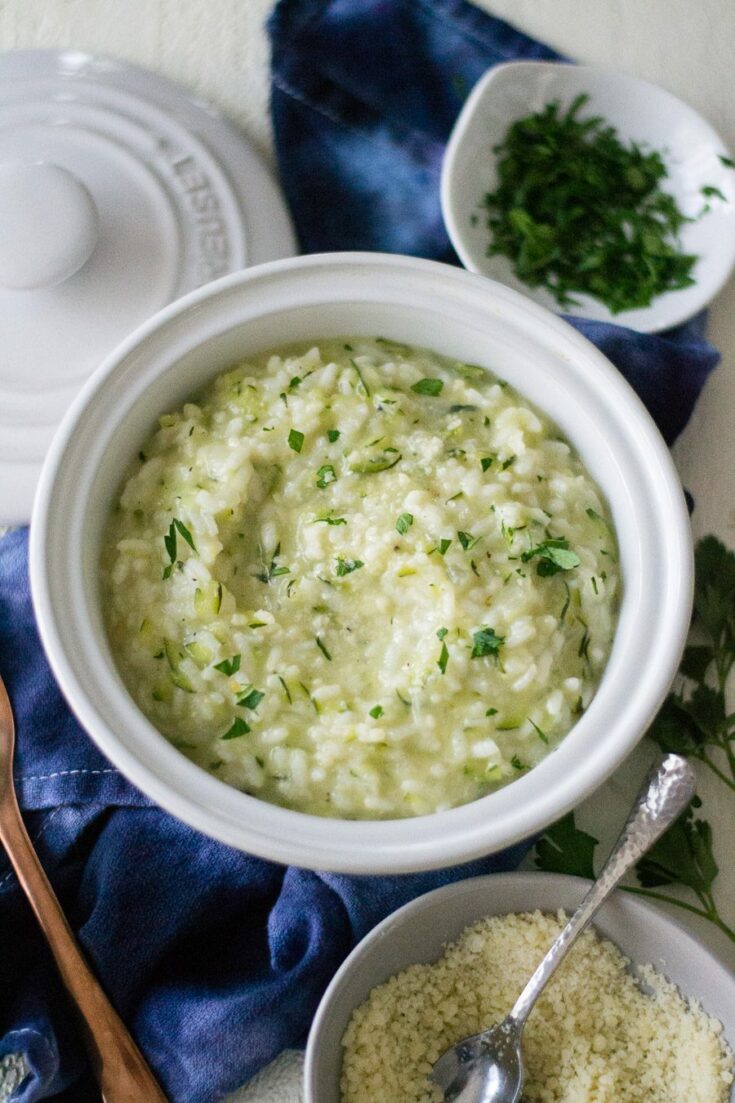 Instant Pot Zucchini Parmesan Risotto - Sarcastic Cooking